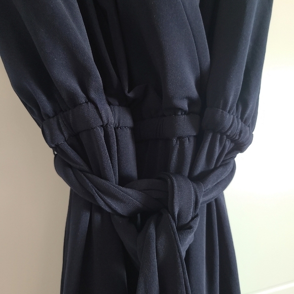 Halston Felix Matte Jersey Jumpsuit, Size 6, Navy, NWT - Picture 10 of 16